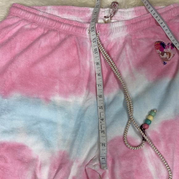 🎀 LoveShackFancy Santinella Tie-dye Joggers XL Pink White Blue - Picture 16 of 17